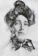 Mikhail Vrubel Portrait of nadezhda zabela-vrubel Sweden oil painting artist